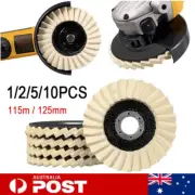 1-20X 5" Wool Felt Flap Disc Metal Working Polishing Buffing Wheel Angle Grinder