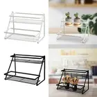 2 Layer Spice Rack Cosmetic Makeup Basket Multifunctional Kitchen Cabinet Shelf