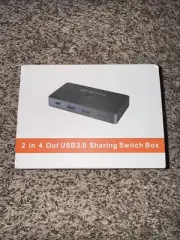 5Gbps USB 3.0 Switch 2 Computers Share 4 USB Devices Peripheral USB Adapter S...
