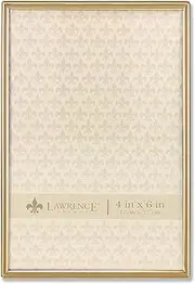 Lawrence Frames 670046 4x6 Simply Gold Metal Picture Frame