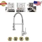 Multi-Functional Kitchen Faucet with 360° Swivel and Pull Down Sprayer Option