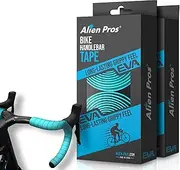 Alien Pros Bike Handlebar Tape EVA (Set of 4) Bianchi Green - Enhance Your Bike Grip with These Bicycle Handle bar Tape - Wrap Your Bike for an Awesome Comfortable Ride (Set of 4, Green)