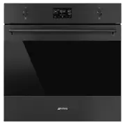 Smeg 60cm Classic Pyrolytic Steam Oven with Probe - Matte Black. SOPA6302S2PN