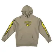 Krooked Skateboards Hoody Bird Lightening Sleeves Pullover Sand Size XL