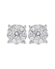 Diana M. Fine Jewelry 14K White Gold 1.00 ct. tw. Diamond Earrings