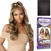 Sensationnel What Lace 13x6 Wigs - GLENNA synthetic wig Cloud 9 with preplucked hairline HD lace - Whatlace GLENNA (1B OFFBLACK)