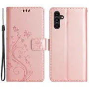 For Samsung Galaxy M14 5G Imprinted Butterflies PU Leather Phone Case Wallet Cover Stand with Strap