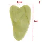 Roller and Gua Sha Tools by Natural Jade Scraper Massager with Stones for Fa ❤OF