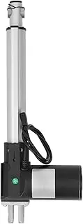 Linear Actuator, Alloy Steel Electric Actuator, 200mm Stroke Linear Motion Actuator, Heavy Duty 500N Industrial Actuator for Woodworking Home Improvement (24V)