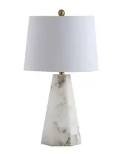 JONATHAN Y Xio 25.5in Alabaster LED Table Lamp