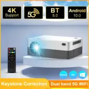 5G WiFi Bluetooth Native Projector Android 4K HD Projector Home Cinema HDMI AV 1