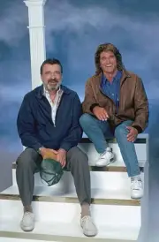 Highway To Heaven Victor French as Mark Gordon Michael Landon as J- Old Photo 3