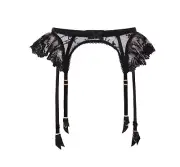 Agent Provocateur Moore Black Suspender AP4 Large NWT $210