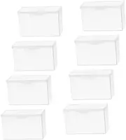 Angoily 8pcs Game Card Storage Boxes Transparent Cases for Sports Trading and Business Cards Durable Portable Organizers for Collectors and Enthusiasts