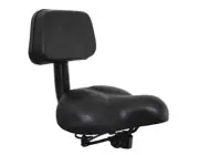 Beach Cruisers Saddle W/Back Rest 350 Black from F and R Cycle