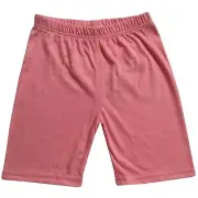 Kids Girls Baby Pink Cycling Shorts Stretchy Gym Summer Short Knee Length Pants