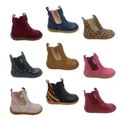 Surefit Mani2 Little Girls Leather Boots Zip Elastic Side Cute Flex Sole Light