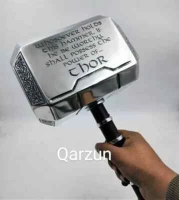 Replica Scale Movie Power of Thor Mini Hammer Metal MCU Thor Mjolnir Cosplay