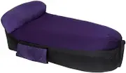 ZLYTQZHGBHD Outdoor Ultra Light Folding Inflatable Lazy Sofa，Air Bed Sleeping Bag (Color : Purple)