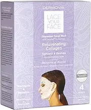 LACE YOUR FACE Compression Facial Mask - Rejuvenating Collagen - 4 Pack Box