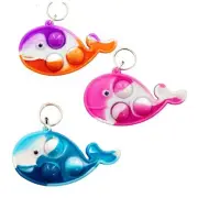 Roaqua 30 Packs Whale Fidget Pop Gifts Prizes For Kindergarten Kids,Bulk Mini