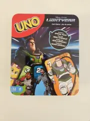 UNO Card Game Buzz Lightyear Disney PIXAR In Storage Tin Mattel Games 2021