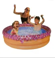 Novelty Ring Pool Summer Inflatable Kids Kiddie Donut Swimming Wading 60" Round