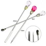Trio Nail Art Tools (Spoon-Spatula-Pic)