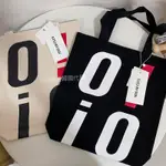 ［現貨］韓國代購🇰🇷韓國品牌5252 BY OIOI BIG LOGO ECO BAG 帆布包 肩背包 帆布袋