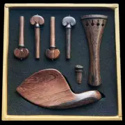 Advanced 4/4 Violin Rose Wood Fitting Dark Color Tailpiece Chinrest Peg Endpin