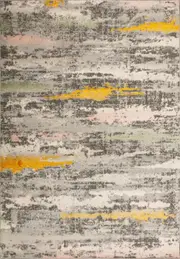 Cody Grey Yellow Abstract Rug