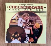 Checkerboard Cake Pan Set NEW Chess, Alice In Wonderland, Checkers, Car Race