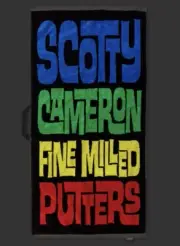 SCOTTY CAMERON TOWEL Scotty Script Laguna Stack Rainbow Release Golf NEW