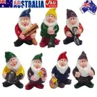 Gnome Fairy Resin Statues Miniature Garden Elf Sculpture Dwarf Figurine (H)