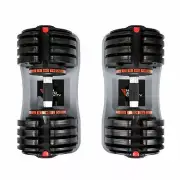 NonZero Gravity PowerDyne 55lbs/80lbs Adjustable Dumbbell Set with Add-On