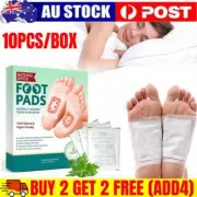 10PCS Detox Foot Patches Foot Pads Body Toxins Feet Slimming Cleansing Herbal