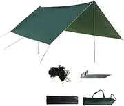 Zxpjkyu Camping Hammock Hammock Rain Fly Premium Accessories Portable Equipment Canopy Waterproof Tent for Picnic Travel Backpacking