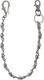 [PINKPIN] Wallet Chain Trousers Skull Pants Chain Eagle Pocket Chain Belt Chain Jeans Chain for Hip-Hop Chain Men Clothing Accessories, silver