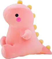 Fat Dinosaur Plush Toy - Cute, Soft Stuffed Animal, Pink
