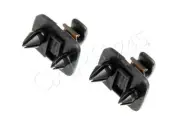 Genuine AUDI A4 A3 A5 TT Interior Sun Visor Hook Clips Soul Black Brackets 2pcs (for: Audi)