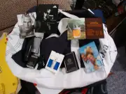 Davidoff Cool Water duffel bag with free samples and a tube of lotion