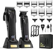 SUPRENT PRO Professional Hair Clippers for Men - High Torque Brushless Motor & DLC Coated Detachable Stainless Steel Blade - Cordless Hair Trimmer Kit with Charging Base - 1 Count