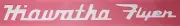 DECAL SET for HIAWATHA FLYER Coaster Wagon, Adhesive, 12-3/8" x 1-1/8" CW115
