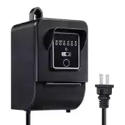 LeonLite Outdoor Low Voltage Transformer w/Timer & Light Sensor 12V 120W Output