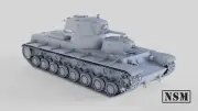 NSM Russian SMK Tank, 1/56th Scale, 28mm For Bolt Action.