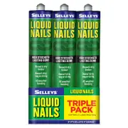 Selleys 320g Liquid Nails Construction Adhesive - 3 Pack
