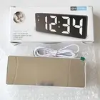 Living Room Clock Digital Table Clock Large LED Display Clock Voice Control