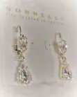 *NEW* & *RETIRED* ~ Sorrelli ~ " CRYSTAL CLEAR " ~ Drop ~ Earrings ~ Silvertone