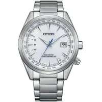 在飛比找樂天市場購物網優惠-Citizen 星辰錶 經典白面盤高雅不鏽鋼電波對時男錶 C