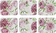 6pc Ashdene Rose Delight Drinks Cup/Mugs Coaster Set Surface Protectors 11cm